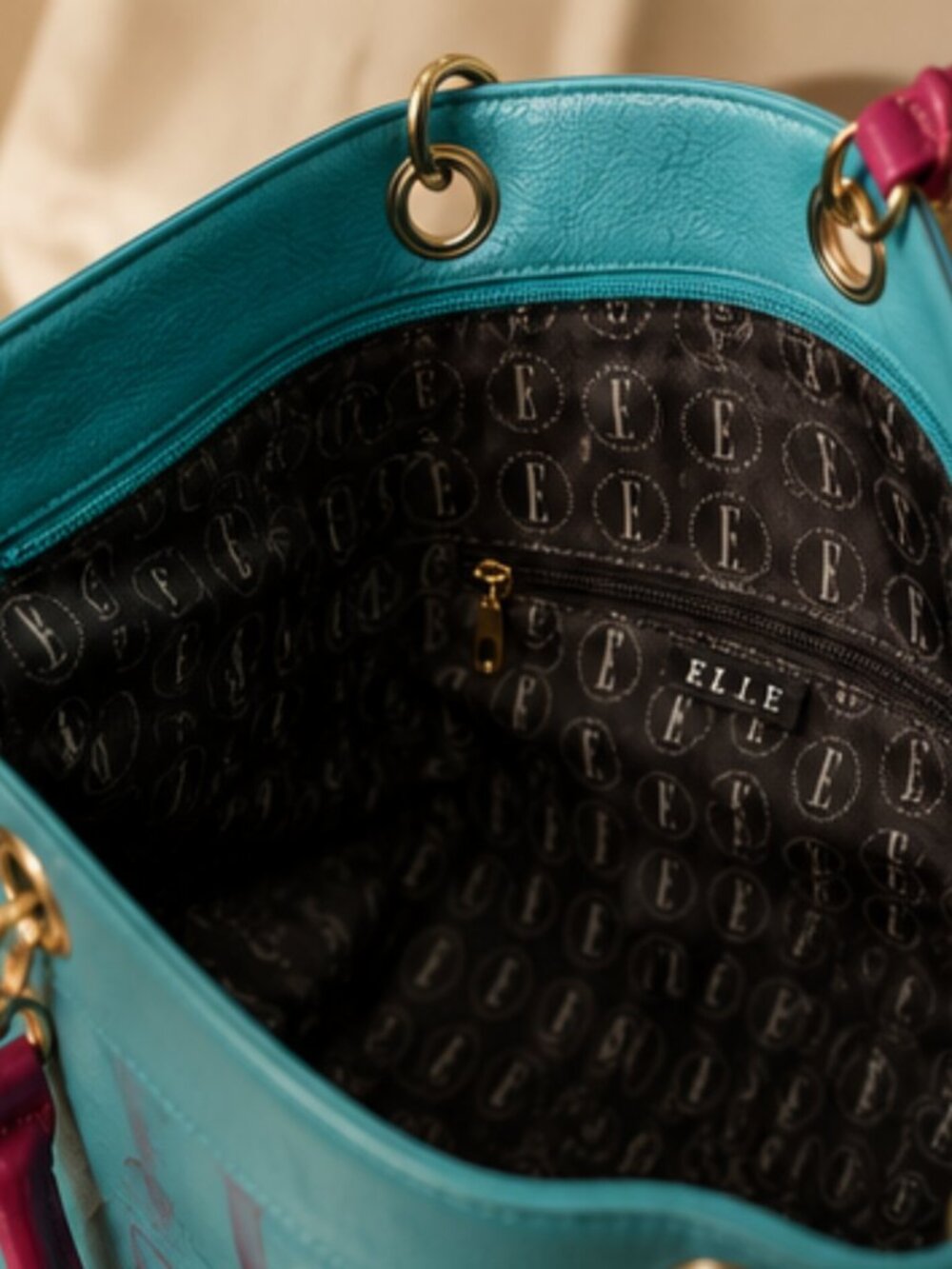 ELLE Paris Graphic Tote Bag | Y2K Pop Art Shoulder Purse - Picture 3 of 5